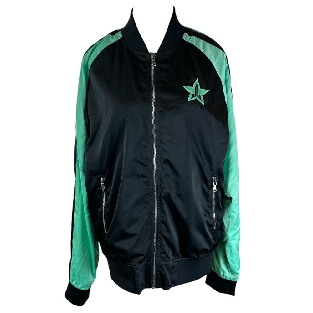 Killer Merch Jeffree Star High How Are Ya Bomber Jacket Green Black Size Medium